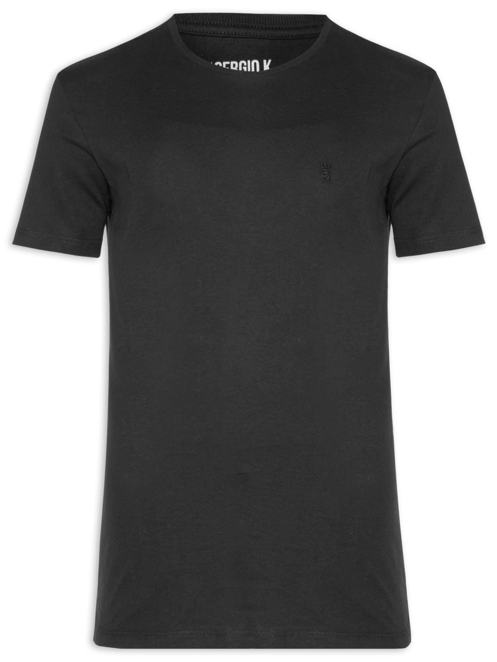 Camiseta Masculina Estampada Invest Happiness Preto Sergio K