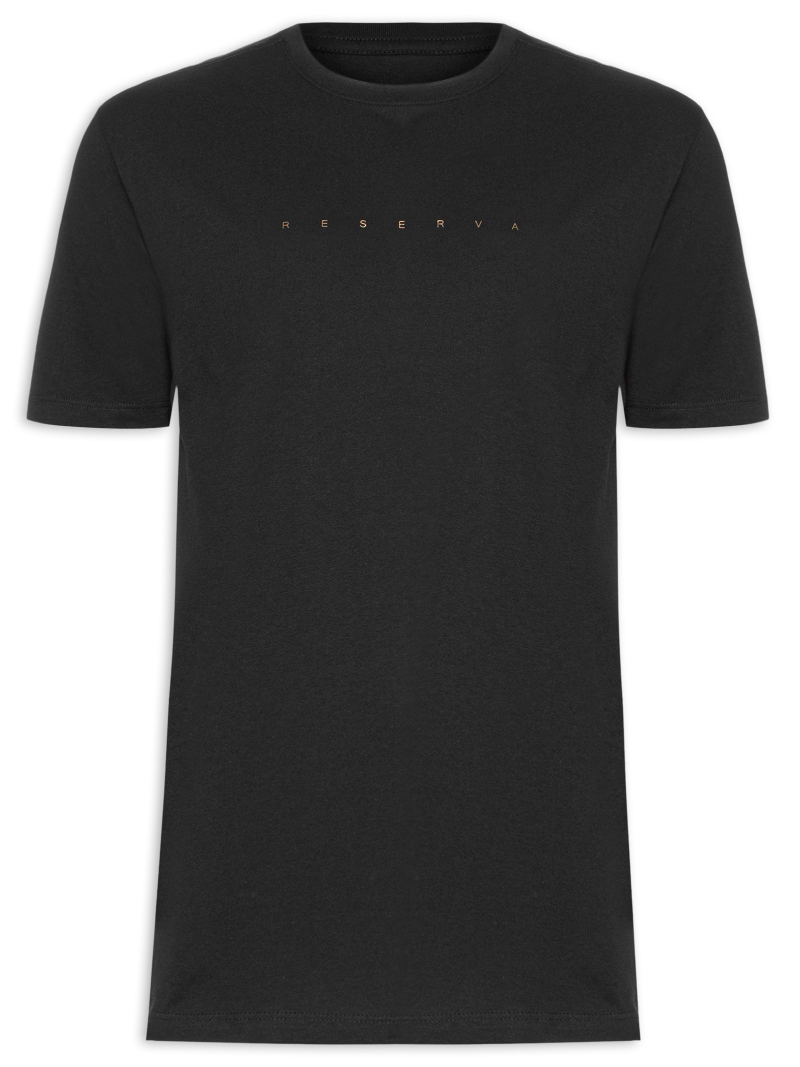 Camiseta Masculina Estampada Jeans Gold Preto Reserva