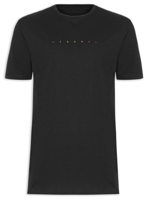 Camiseta Masculina Estampada Jeans Gold - Preto
