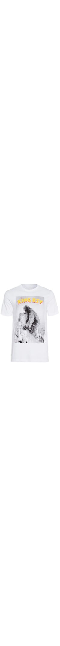 Camiseta Masculina Estampada King Rsv - Branco