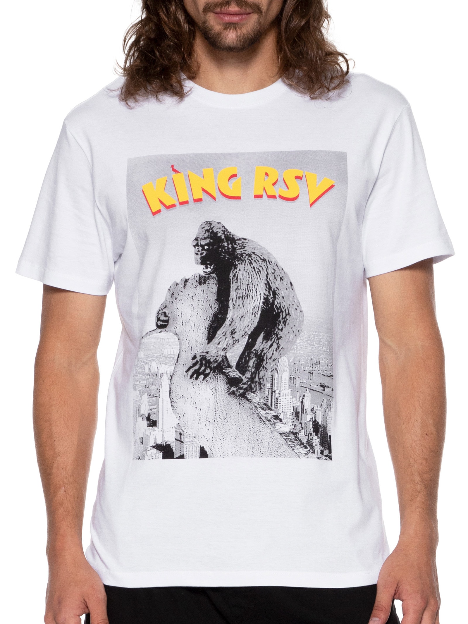 Camiseta Masculina Estampada King Rsv Branco Reserva
