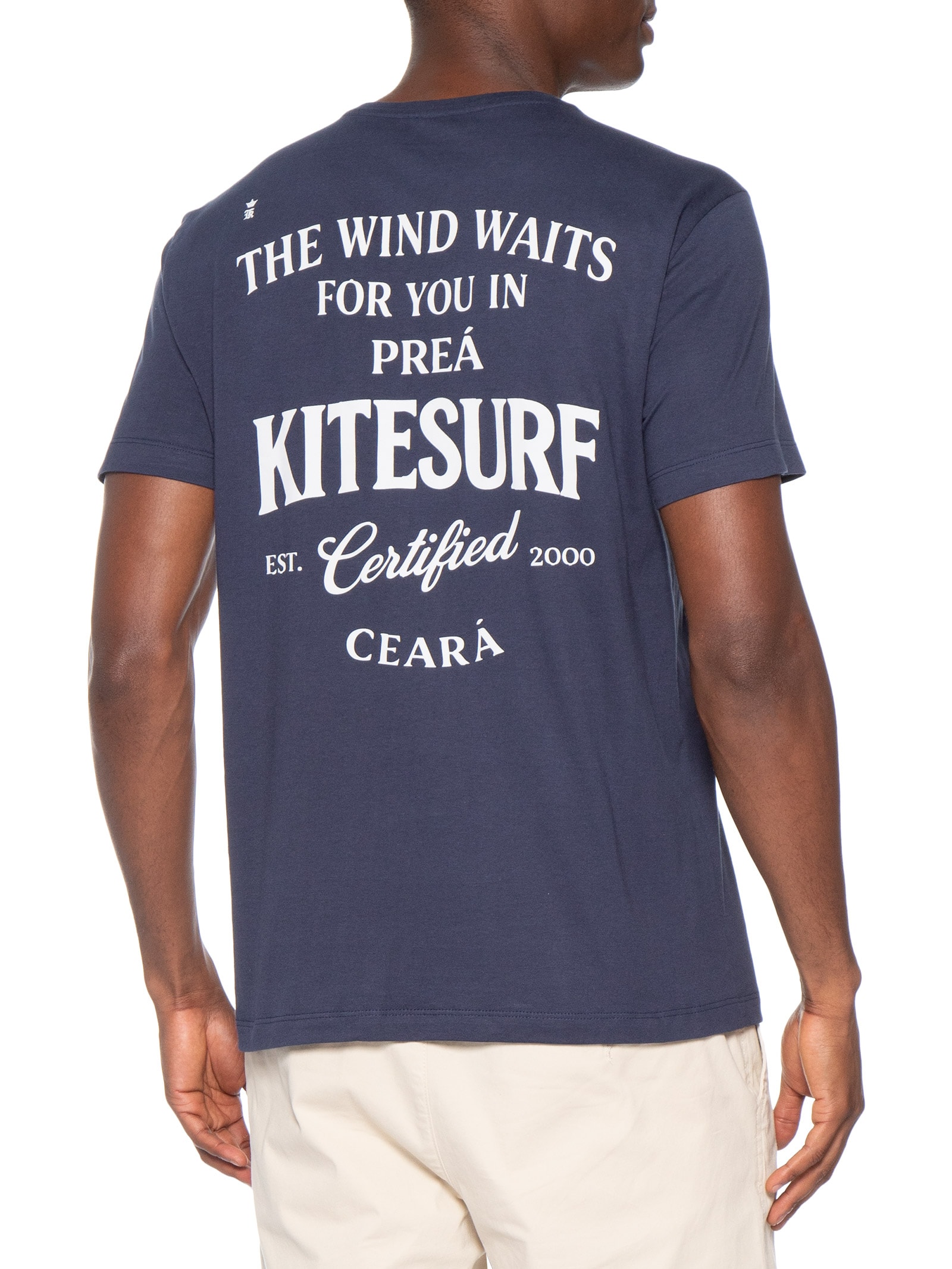 Camiseta Masculina Estampada Kitesurf – Azul Sergio K