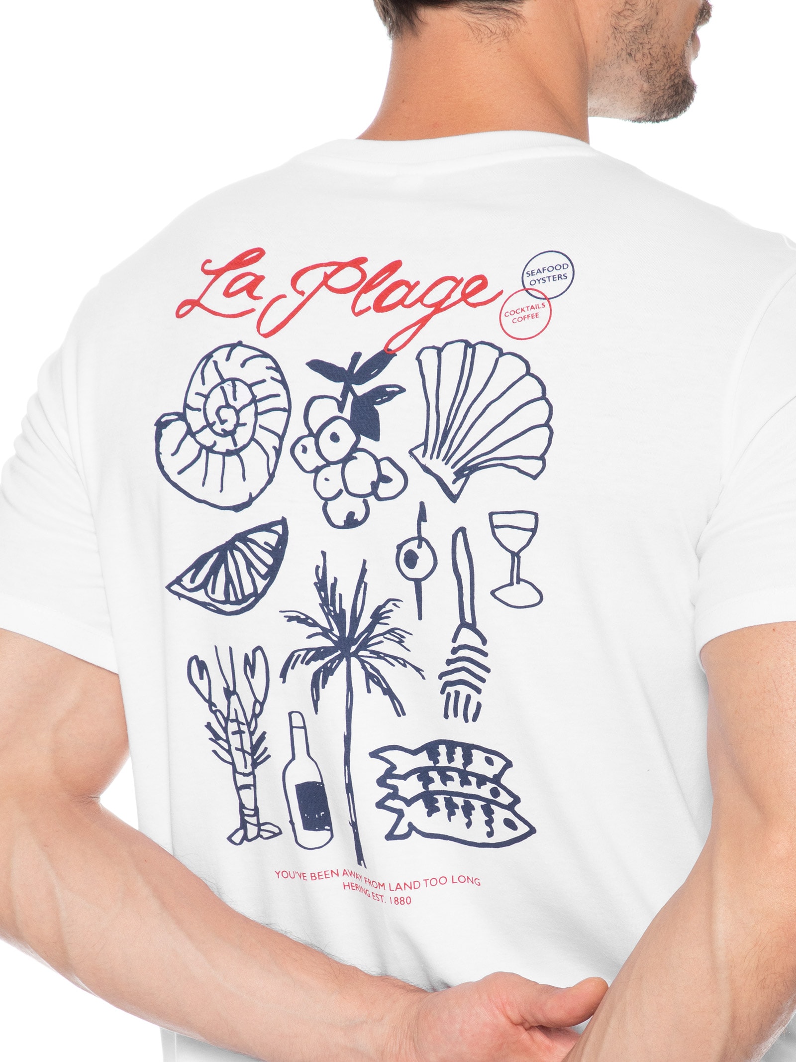 Camiseta Masculina Estampada La Palge Branco Hering
