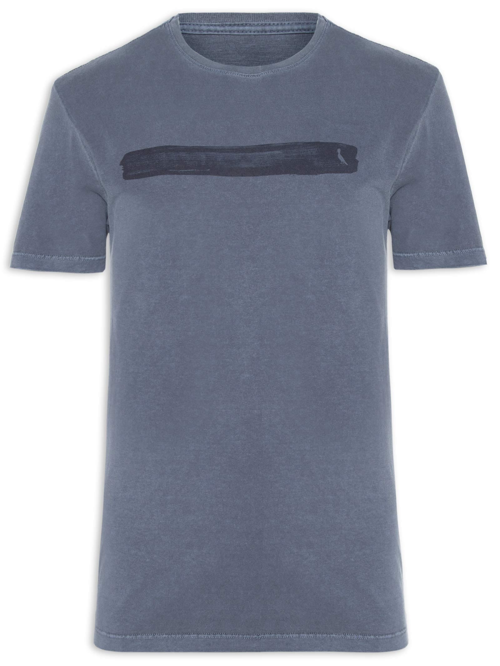 Camiseta Masculina Estampada Listra Azul Reserva