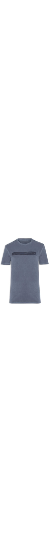 Camiseta Masculina Estampada Listra – Azul
