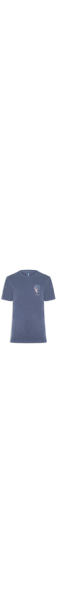 Camiseta Masculina Estampada Lobster Club - Azul