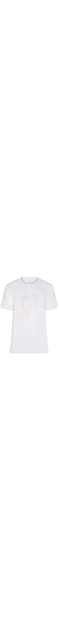 Camiseta Masculina Estampada Lobster Club - Branco