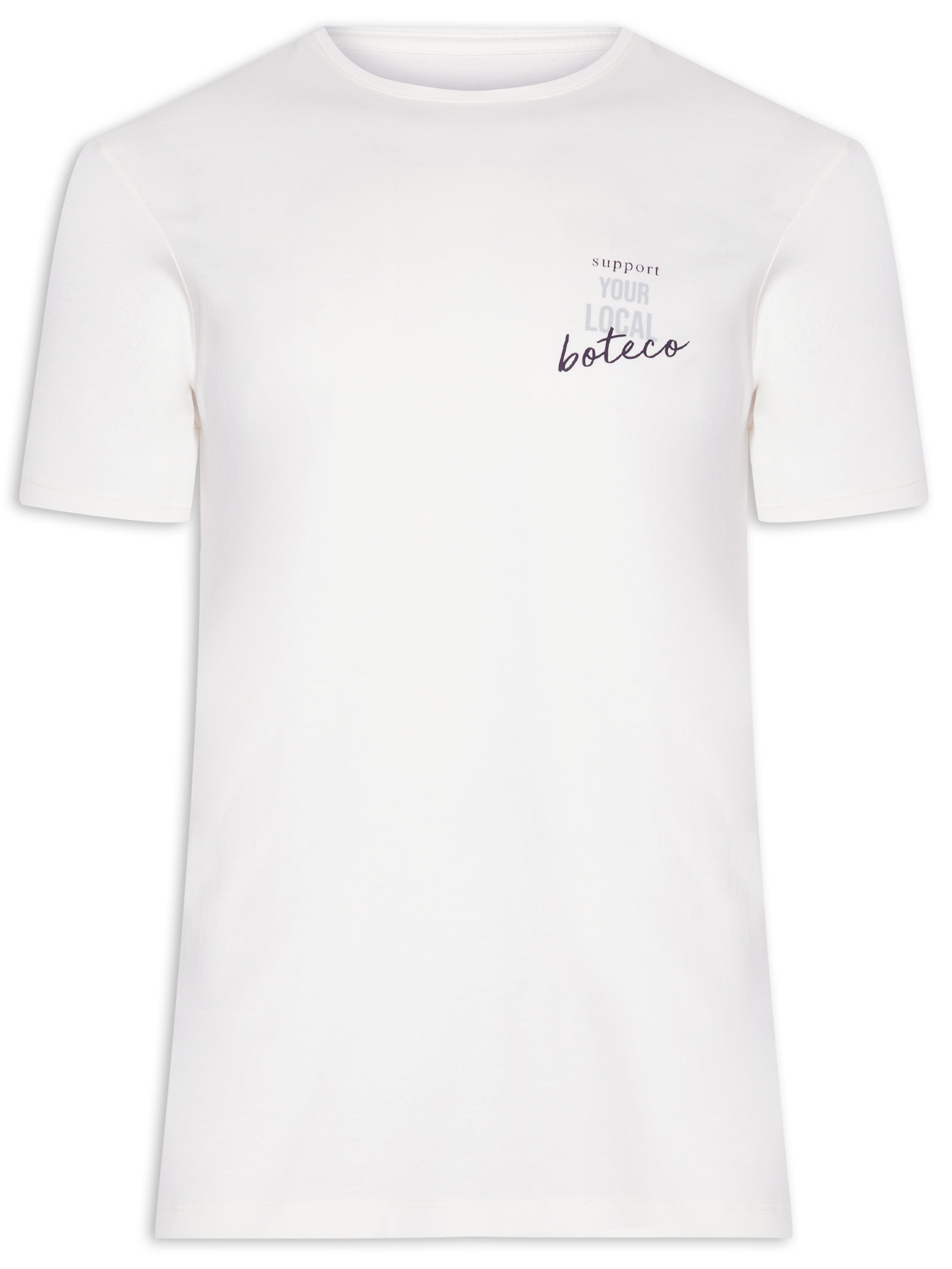 Camiseta Masculina Estampada Local Boteco Branco Sergio K