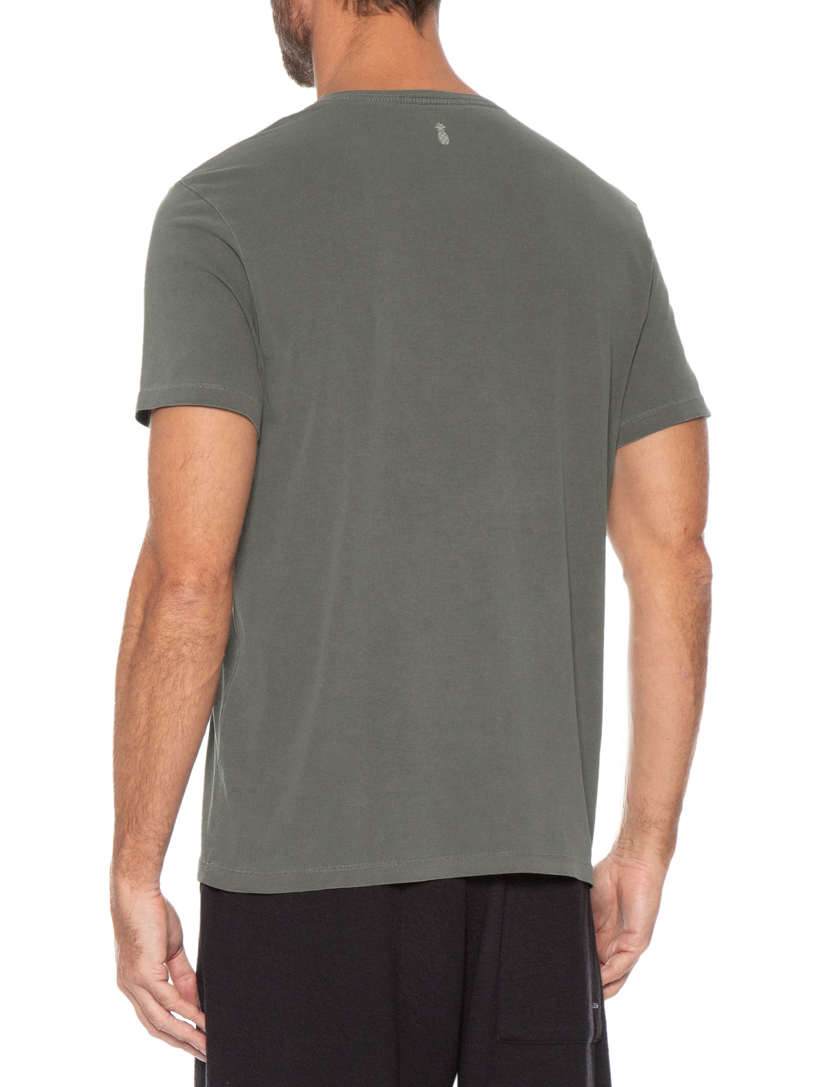 Camiseta Masculina Estampada L'Ocean Cinza Pineapple