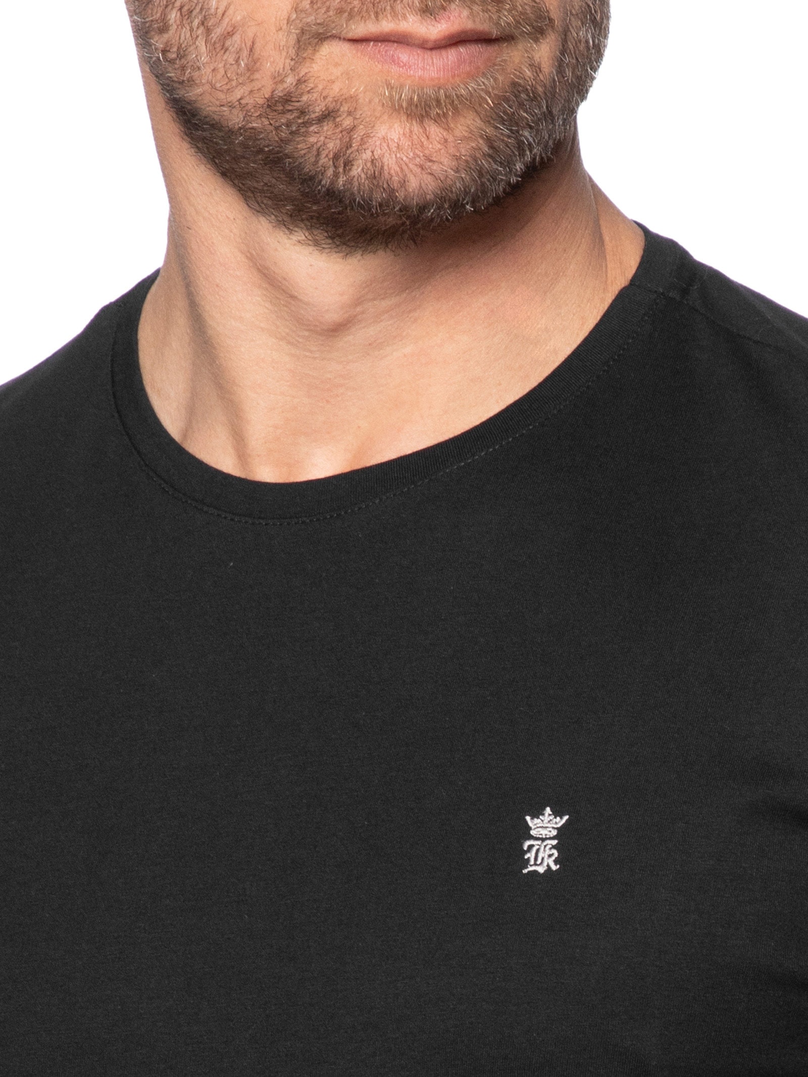 Camiseta Masculina Estampada Logo Mania Pixels Preto Sergio K
