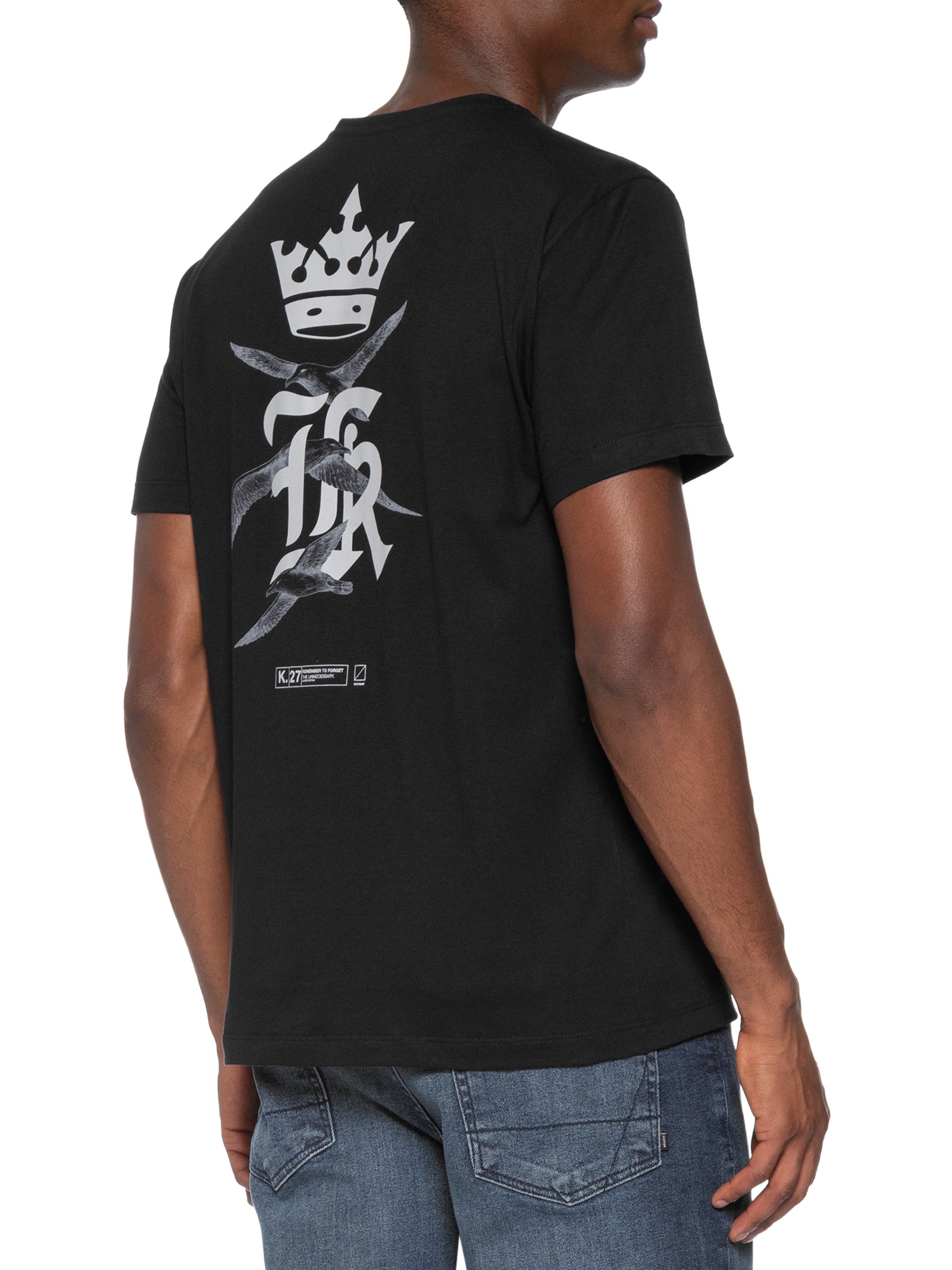 Camiseta Masculina Estampada Logo Seagulls – Preto – Sergio K Sergio K