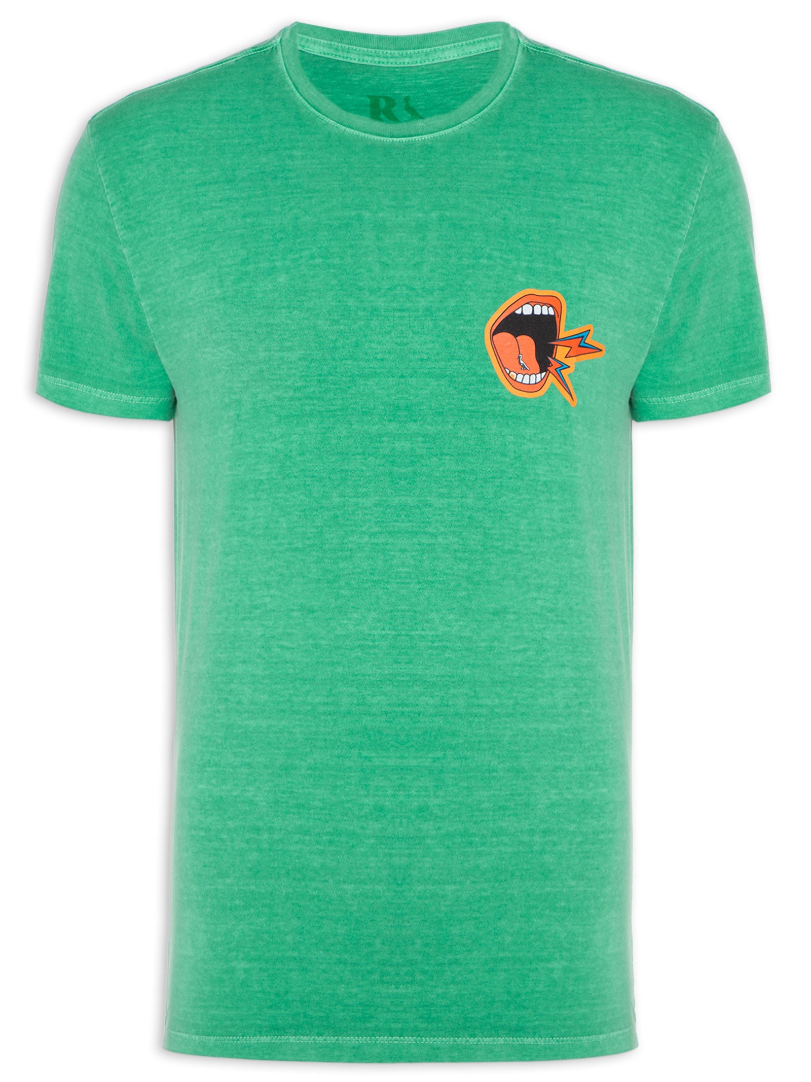 Camiseta Masculina Estampada Lugar De Escuta Verde Reserva