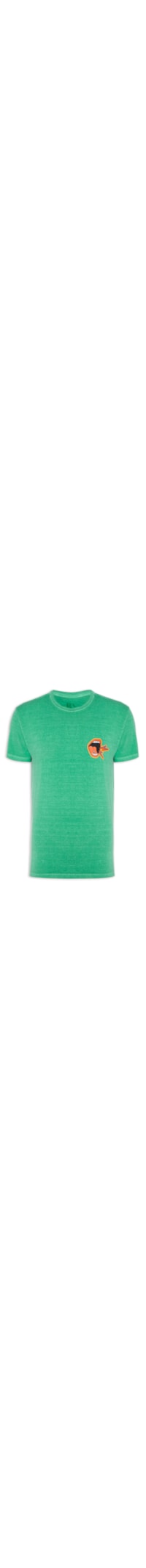 Camiseta Masculina Estampada Lugar De Escuta - Verde