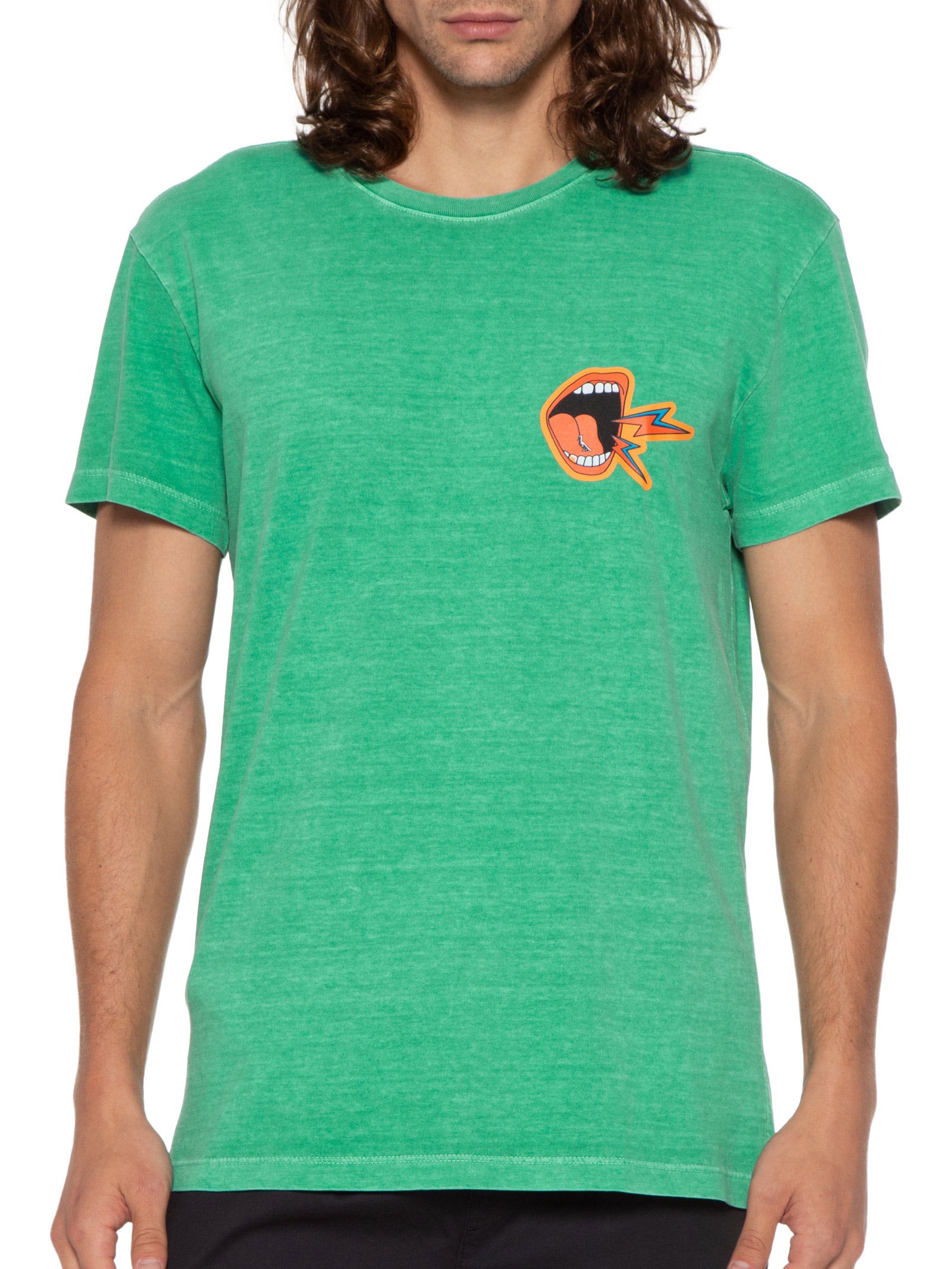Camiseta Masculina Estampada Lugar De Escuta Verde Reserva