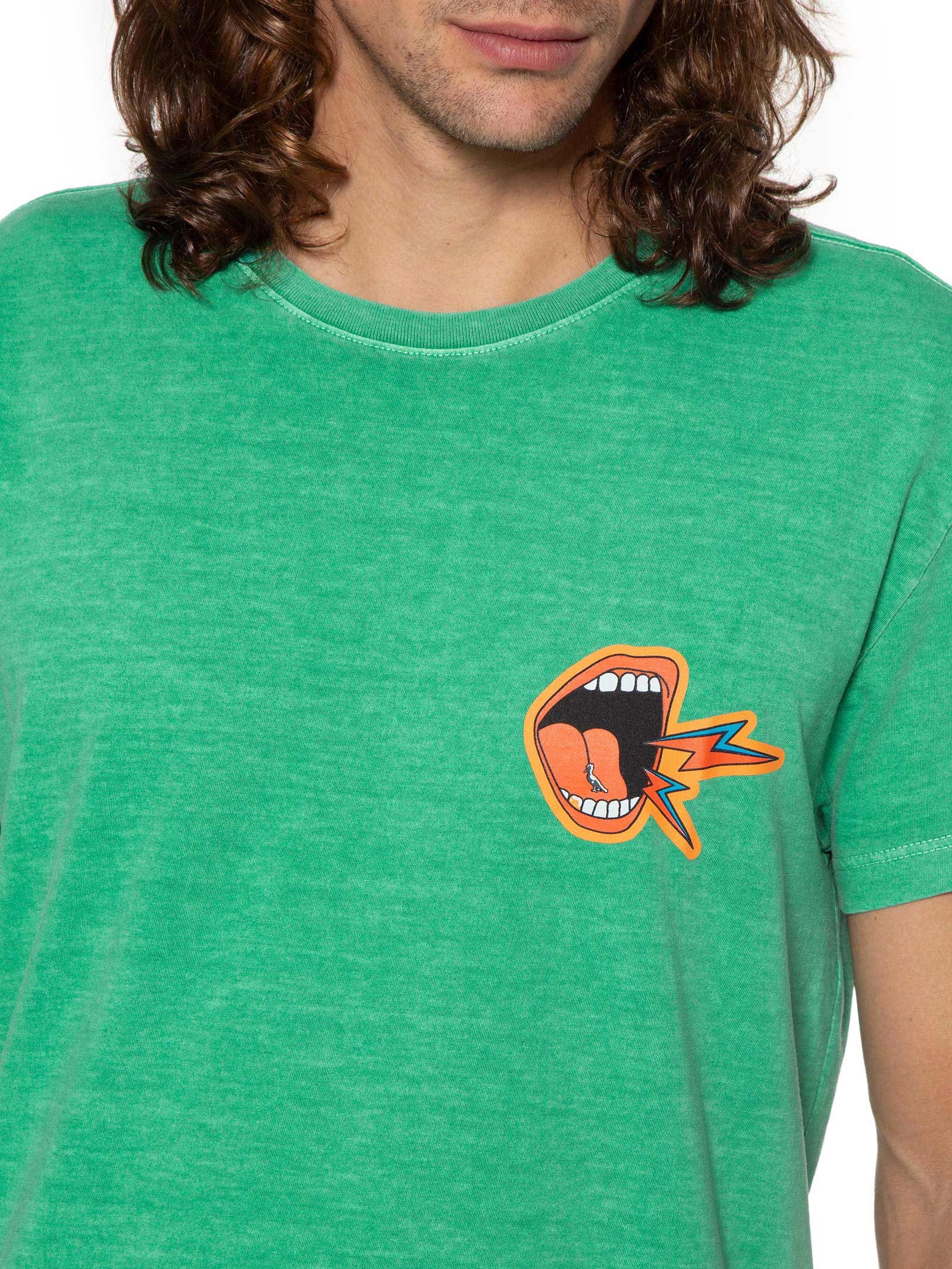 Camiseta Masculina Estampada Lugar De Escuta Verde Reserva