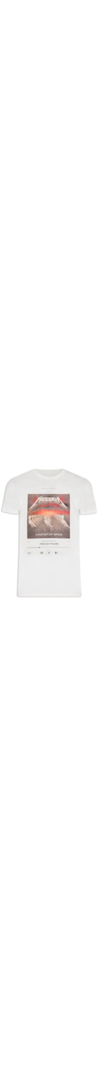 Camiseta Masculina Estampada Master Of Birds - Off white