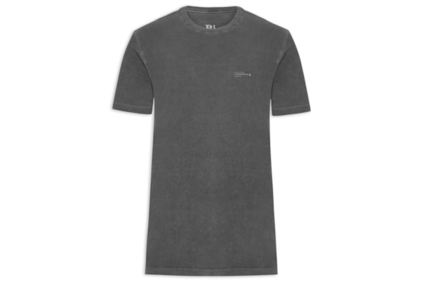 Camiseta Masculina Estampada Minimal - Preto