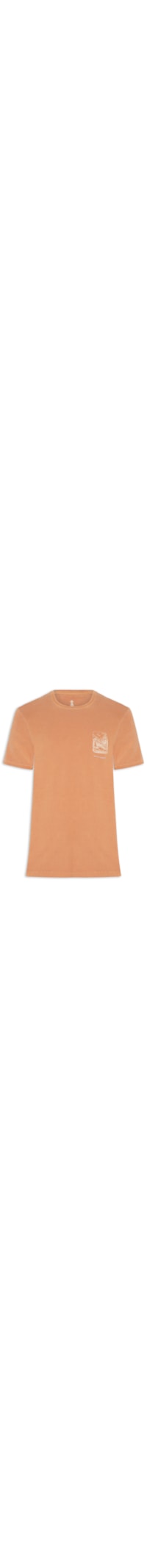 Camiseta Masculina Estampada Mountains - Laranja