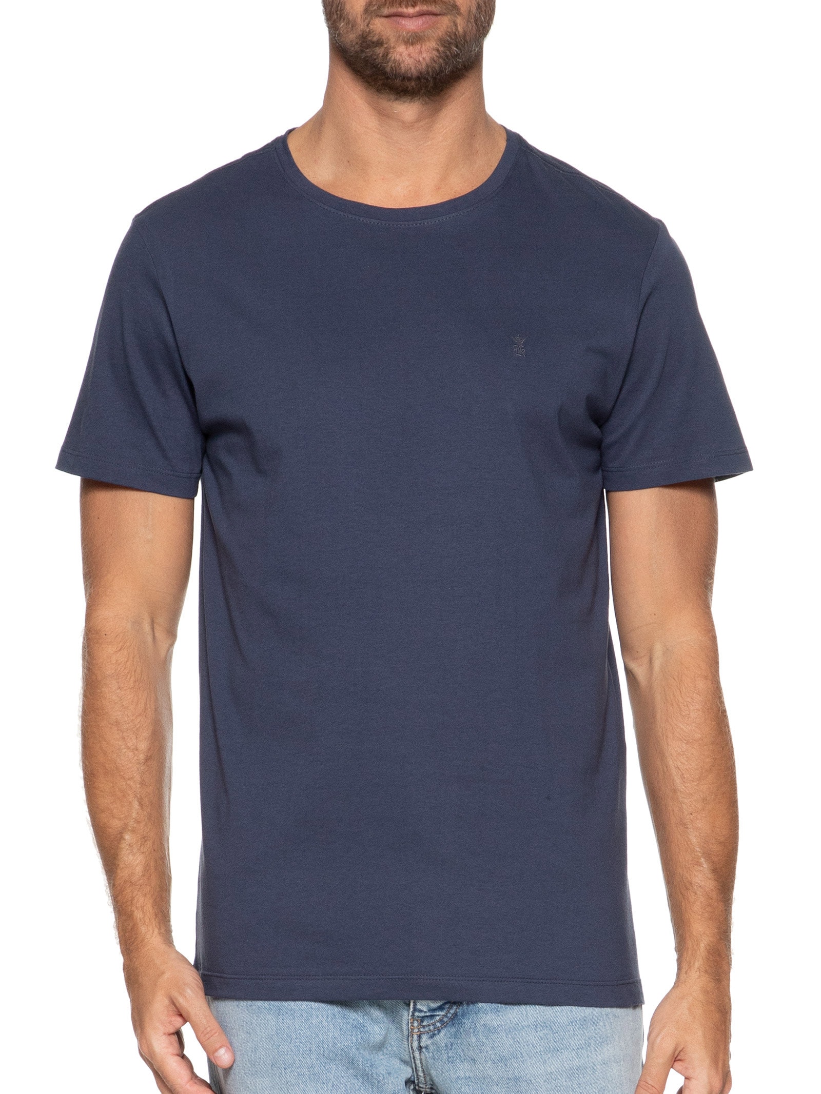 Camiseta Masculina Estampada Need Money For Azul Sergio K