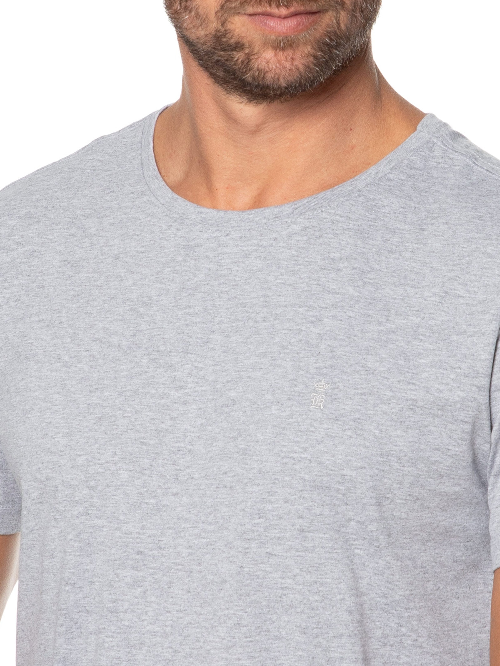 Camiseta Masculina Estampada Need Money For Cinza Sergio K