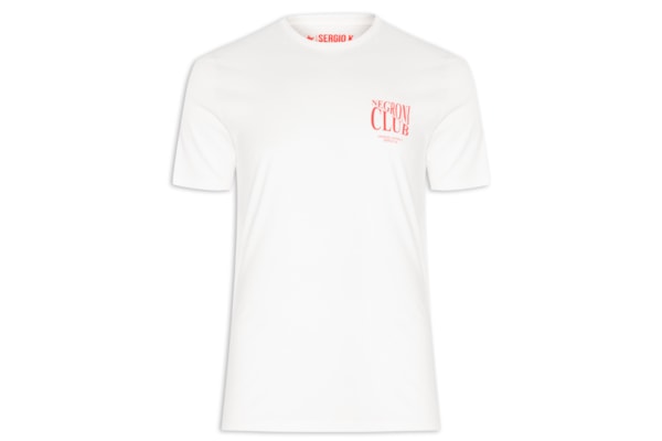 Camiseta Masculina Estampada Negroni Club – Branco