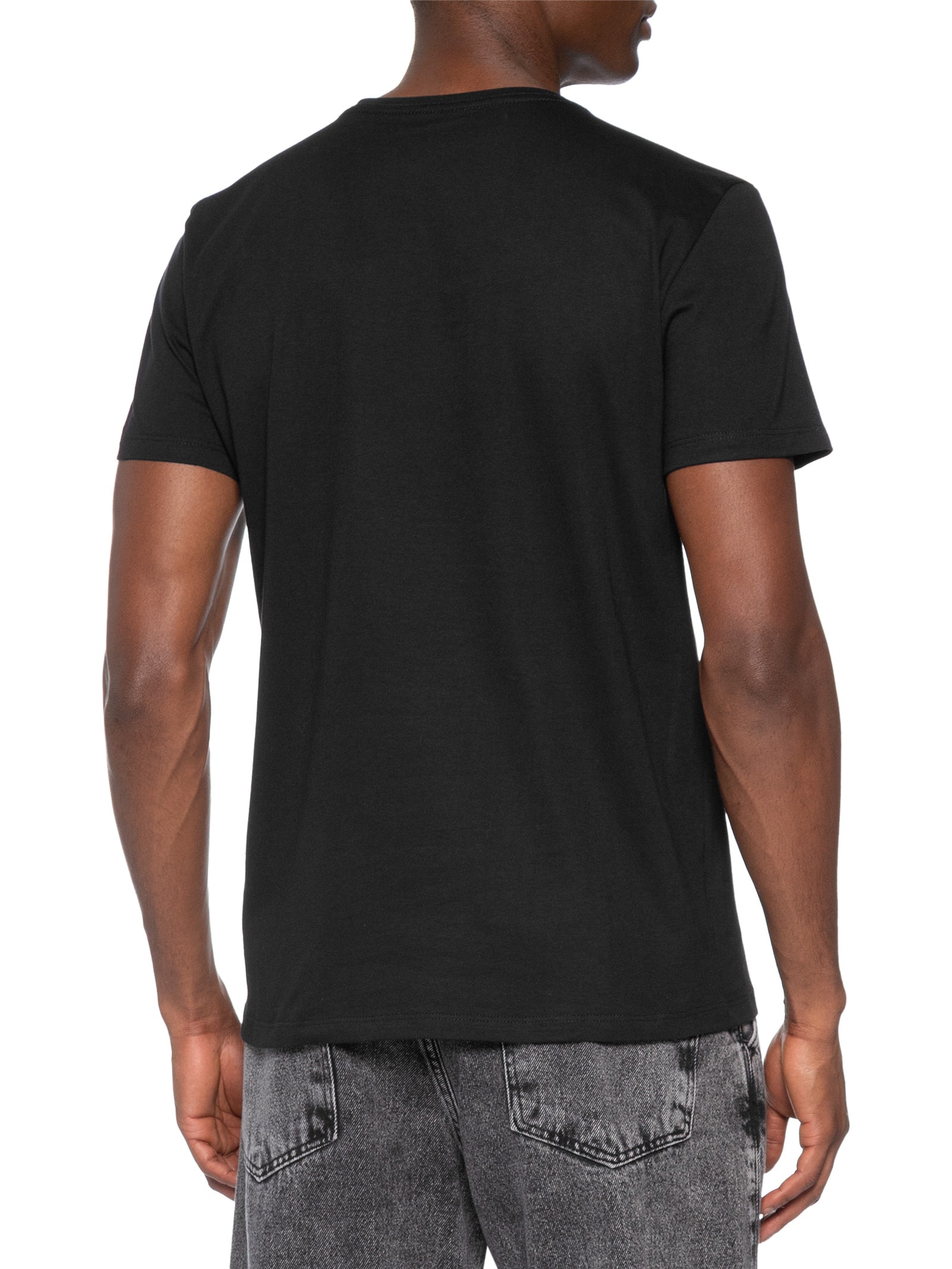 Camiseta Masculina Estampada New Logo Preto Sergio K