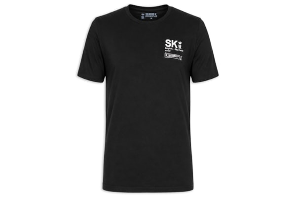 Camiseta Masculina Estampada New Logo – Preto