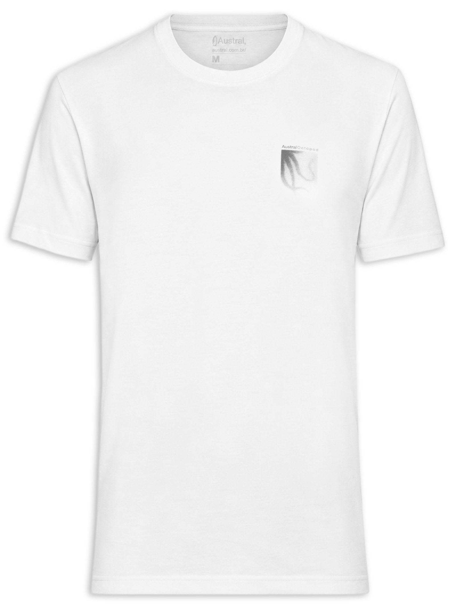 Camiseta Masculina Estampada Octo Branco Austral