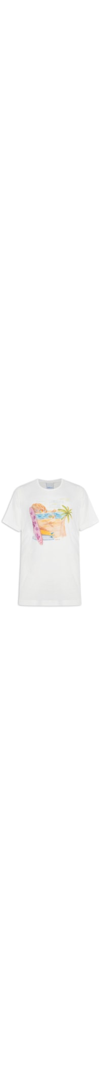 Camiseta Masculina Estampada - Off White