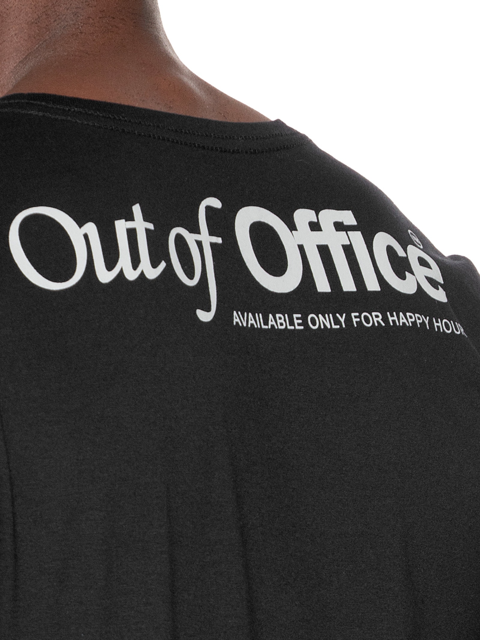 Camiseta Masculina Estampada Out Of Office Preto Sergio K