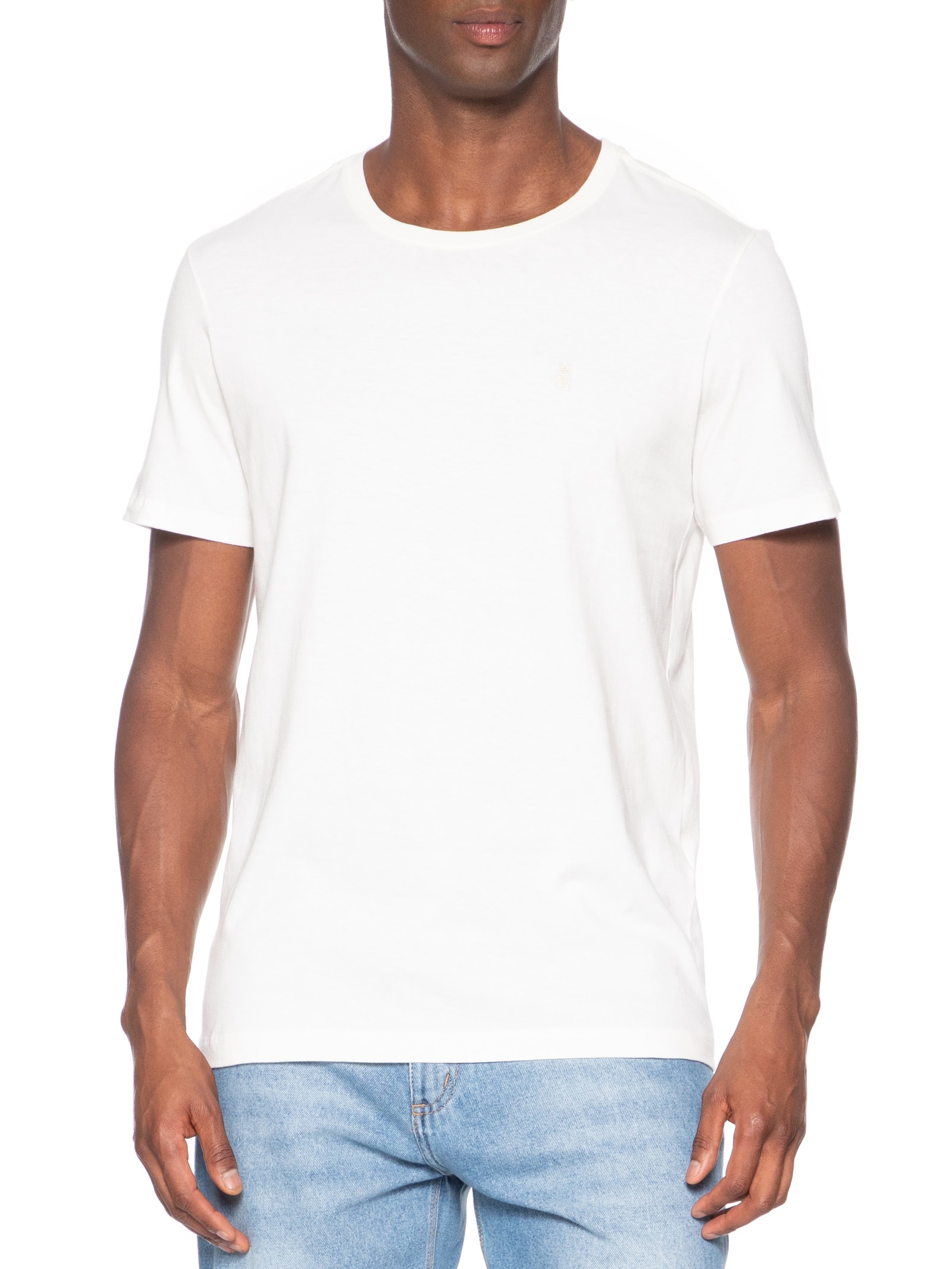 Camiseta Masculina Estampada Paradise Escape Branco Sergio K