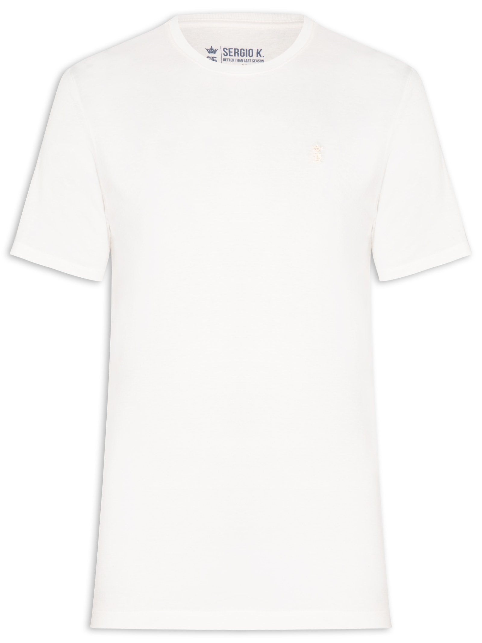 Camiseta Masculina Estampada Paradise Escape Branco Sergio K