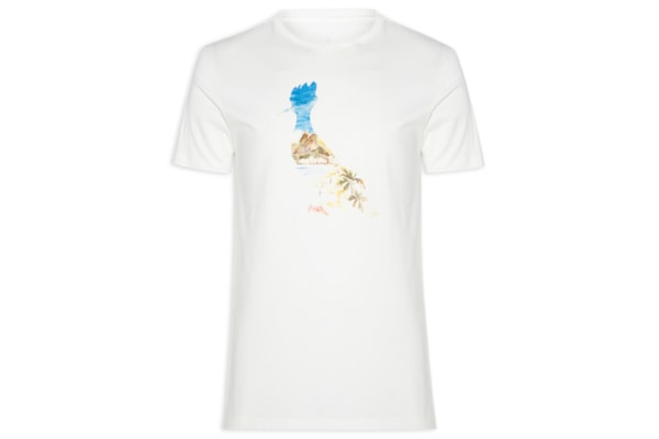 Camiseta Masculina Estampada Pica Pau Aquarela Ipa - Off White