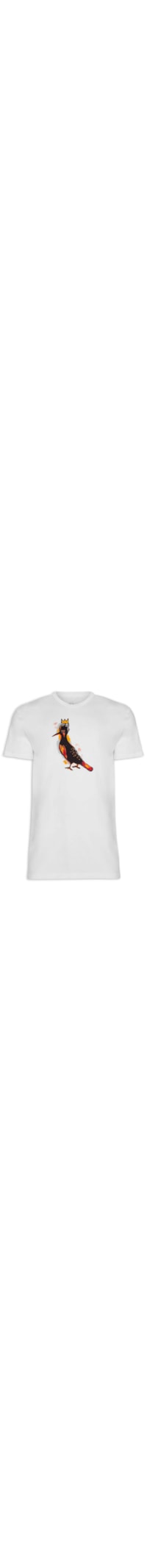 Camiseta Masculina Estampada Pica Pau Basquiat - Branco