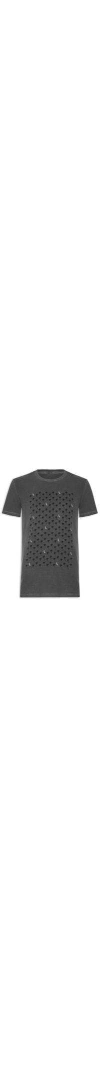 Camiseta Masculina Estampada Pica Pau Coqueiros - Cinza