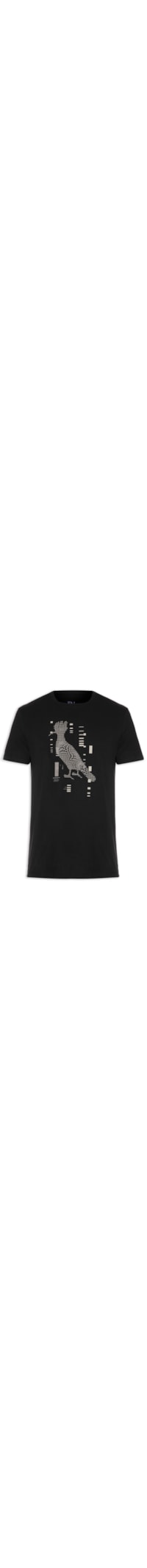 Camiseta Masculina Estampada Pica-pau Dark Glitch - Preto