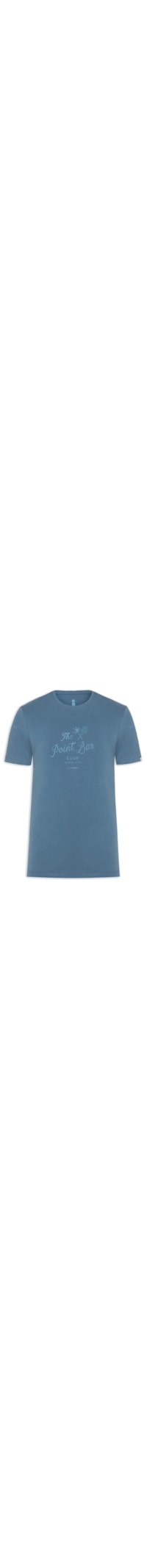 Camiseta Masculina Estampada Point Bar - Azul