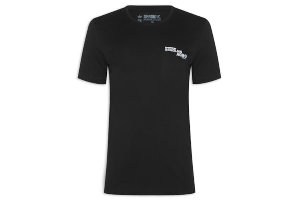 Camiseta Masculina Estampada Powered Br Agro - Preto