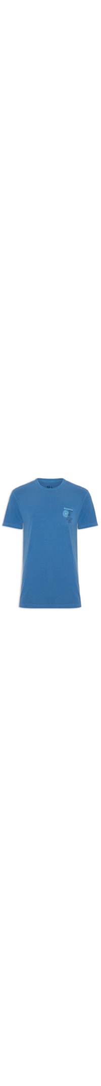 Camiseta Masculina Estampada Praia Be Yourself - Azul
