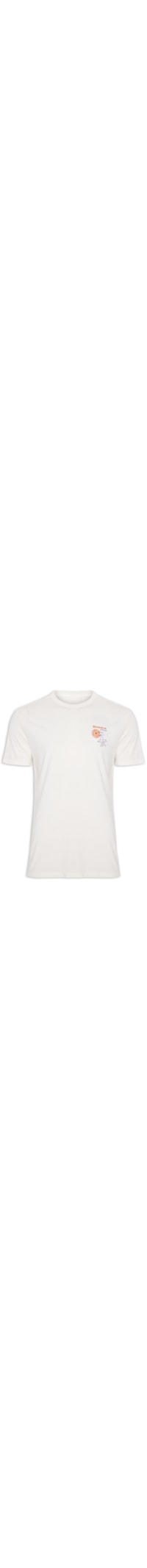Camiseta Masculina Estampada Praia Be Yourself - Off White