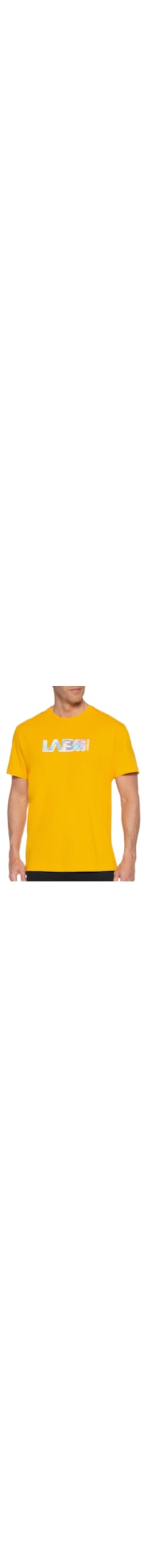 Camiseta Masculina Estampada Prata - Amarelo