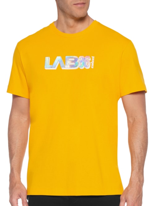 Camiseta Masculina Estampada Prata – Amarelo
