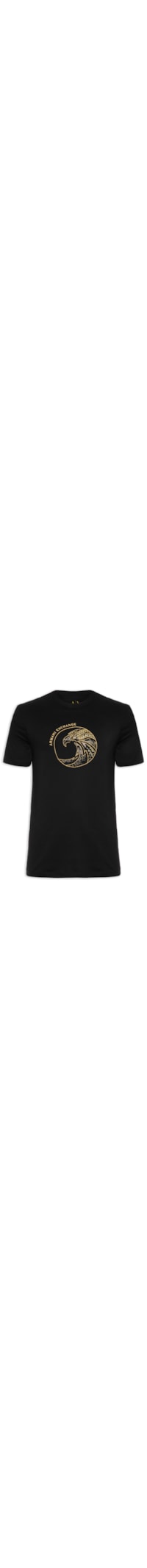 Camiseta Masculina Estampada - Preto