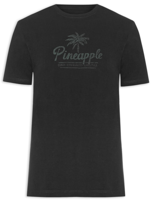 Camiseta Masculina Estampada – Preto