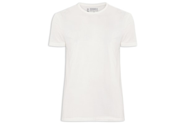 Camiseta Masculina Estampada Real Dopamine - Branco