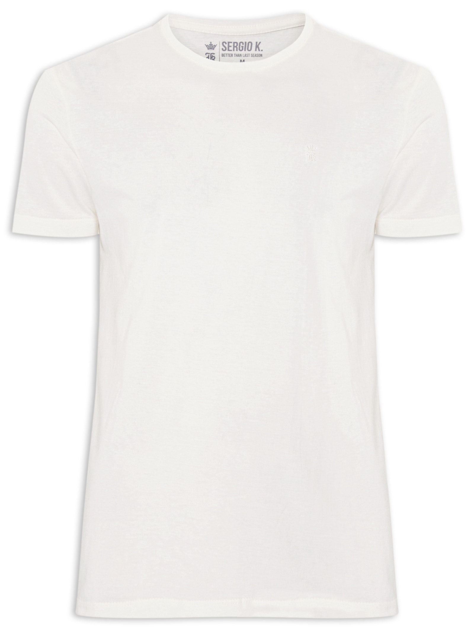 Camiseta Masculina Estampada Real Dopamine – Branco Sergio K