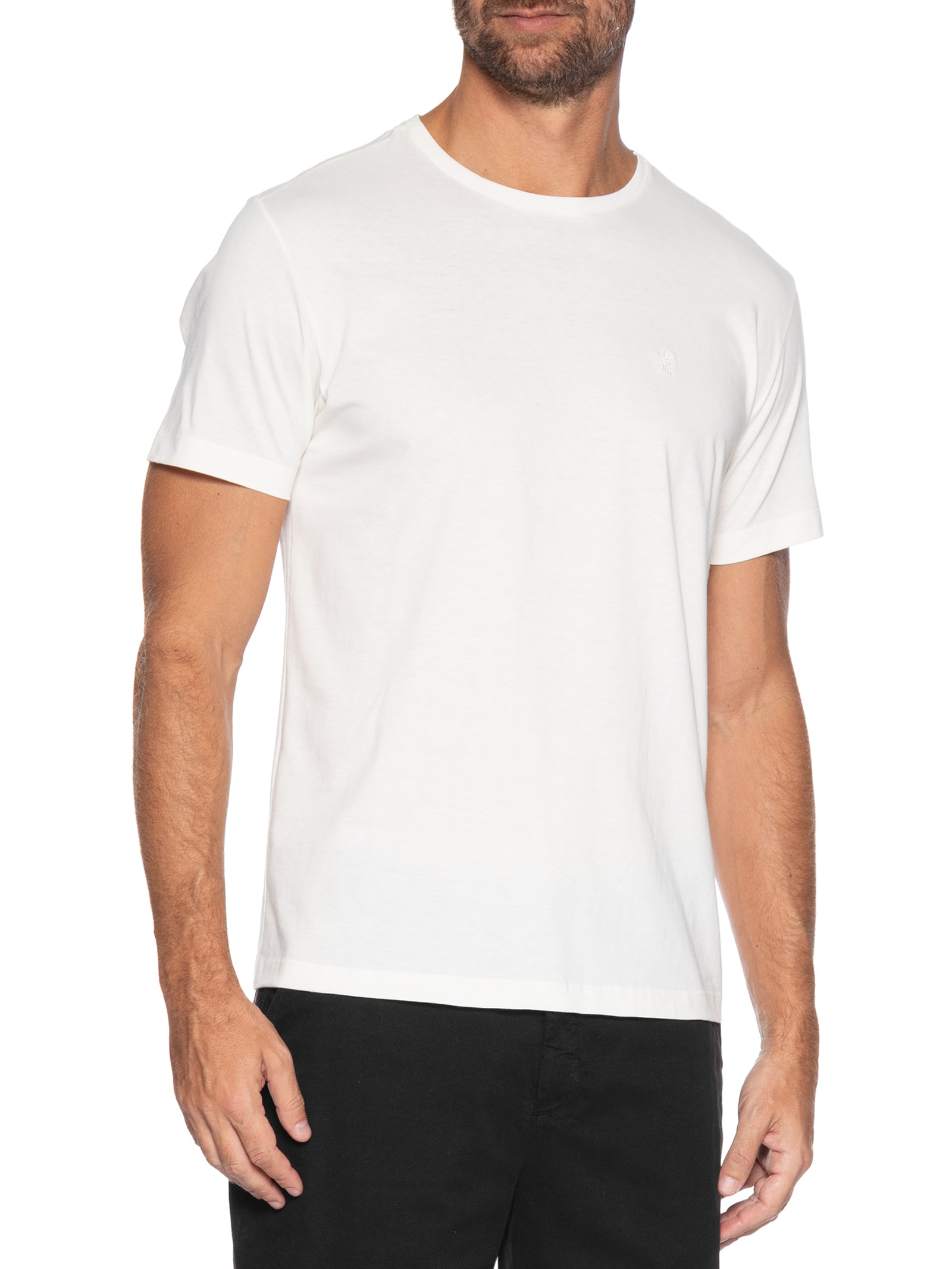Camiseta Masculina Estampada Real Dopamine – Branco Sergio K