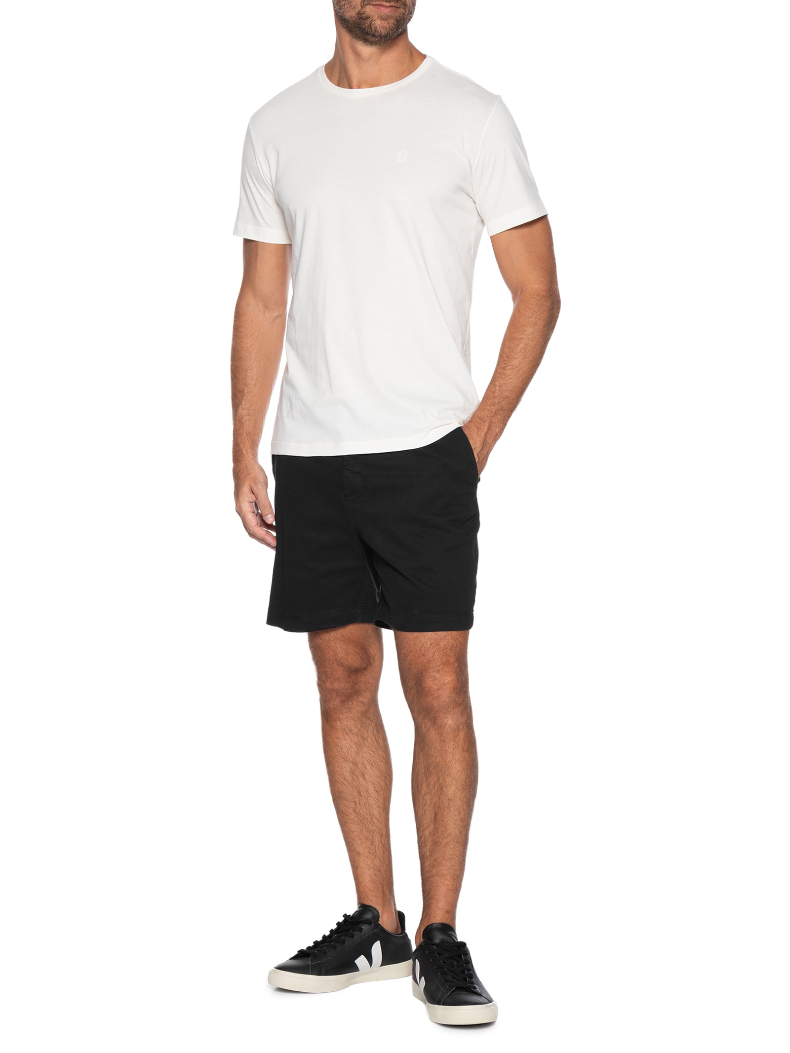 Camiseta Masculina Estampada Real Dopamine – Branco Sergio K