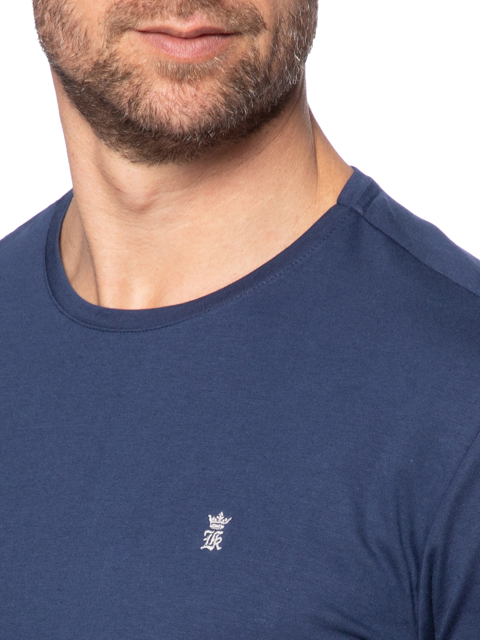 Camiseta Masculina Estampada Repeat Success Azul Sergio K