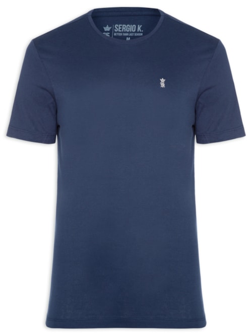 Camiseta Masculina Estampada Repeat Success – Azul